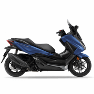 Honda Forza 350 Azul en alquiler en Canarias – Scooter deportiva y elegante para una conducción dinámica y cómoda.